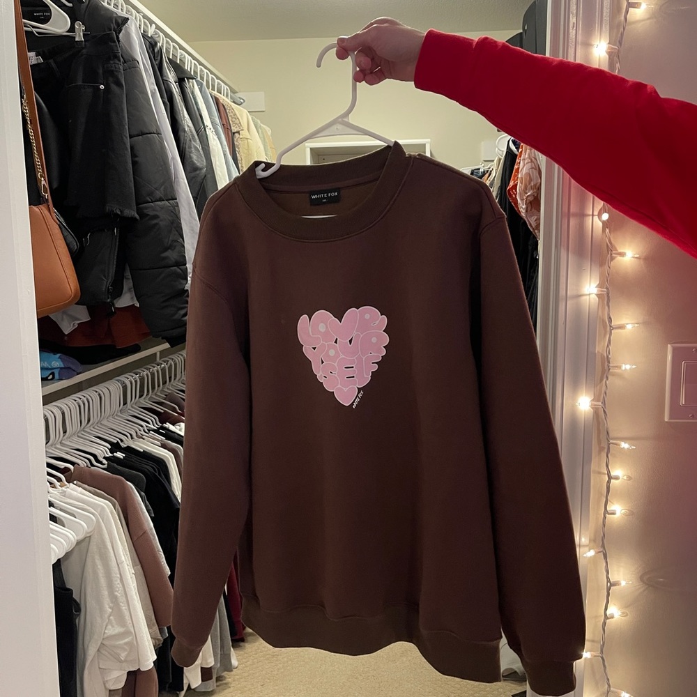 White Fox Love Yourself Sweater